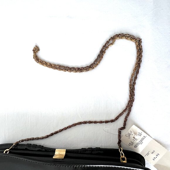 Vintage Patent Leather Evening Bag, Tag Attached, from Sibley's Dept. Store EC - Picture 13 of 13